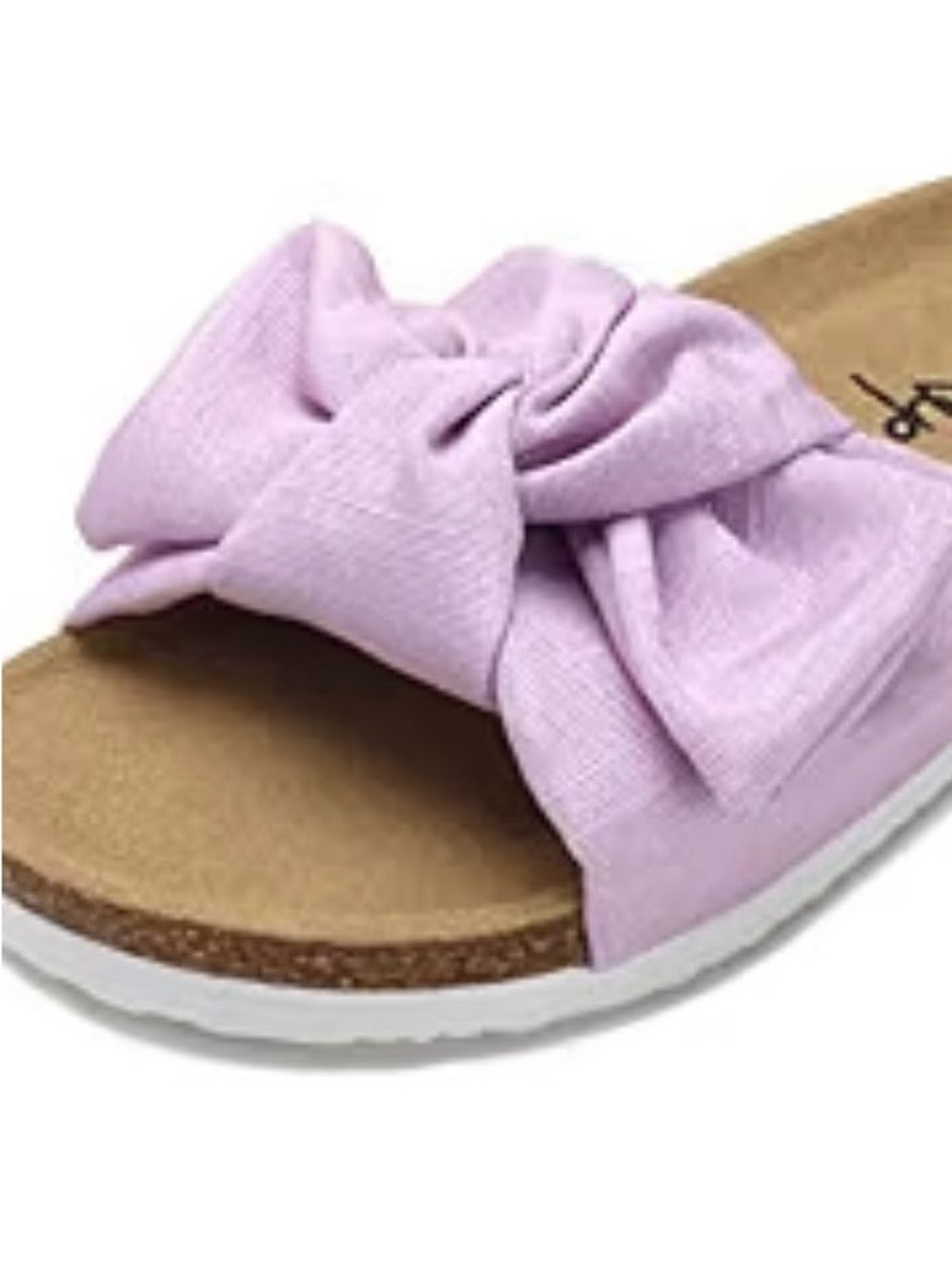 Women’s Bow Slide Sandals in Light Purple — Casual Comfort